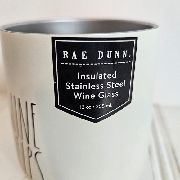 Rae Dunn Wine Helps 12oz Insulated Stainless Steel Wine Tumbler Cup - Picture 9 of 12